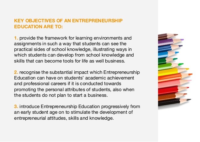 objectives of entrepreneurship education