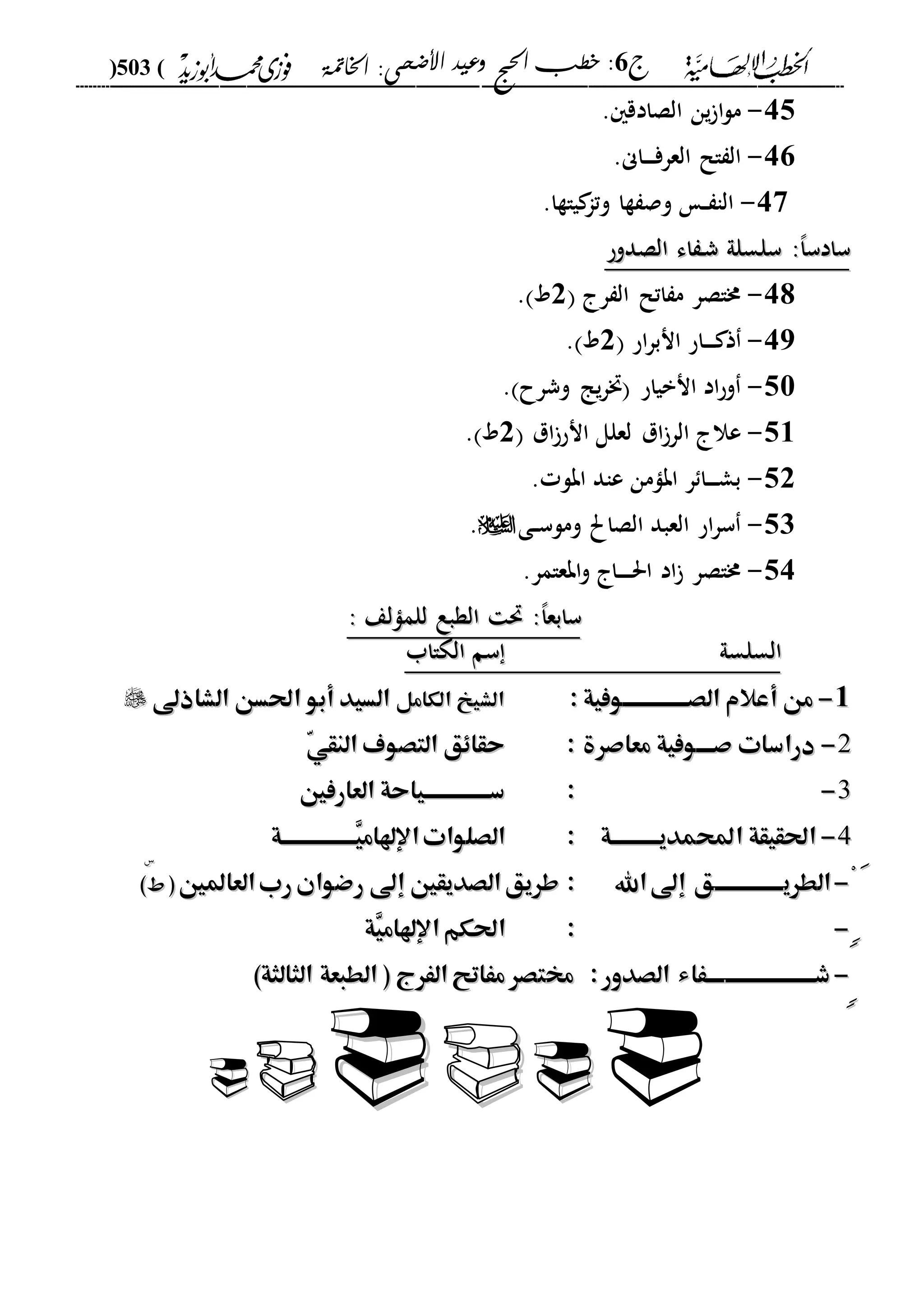 الخطب الإلهامية الحج وعيد الأضحى لفضيلة الشيخ / فوزى محمد أبوزيد