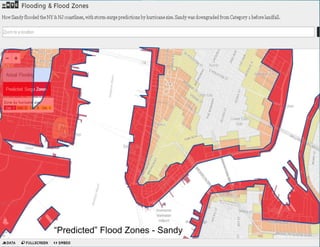 “Predicted” Flood Zones - Sandy  