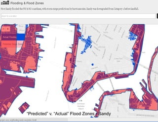 “Predicted” v. “Actual” Flood Zones - Sandy  