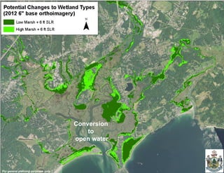 Conversion 
to 
open water 
For general planning purposes only.  