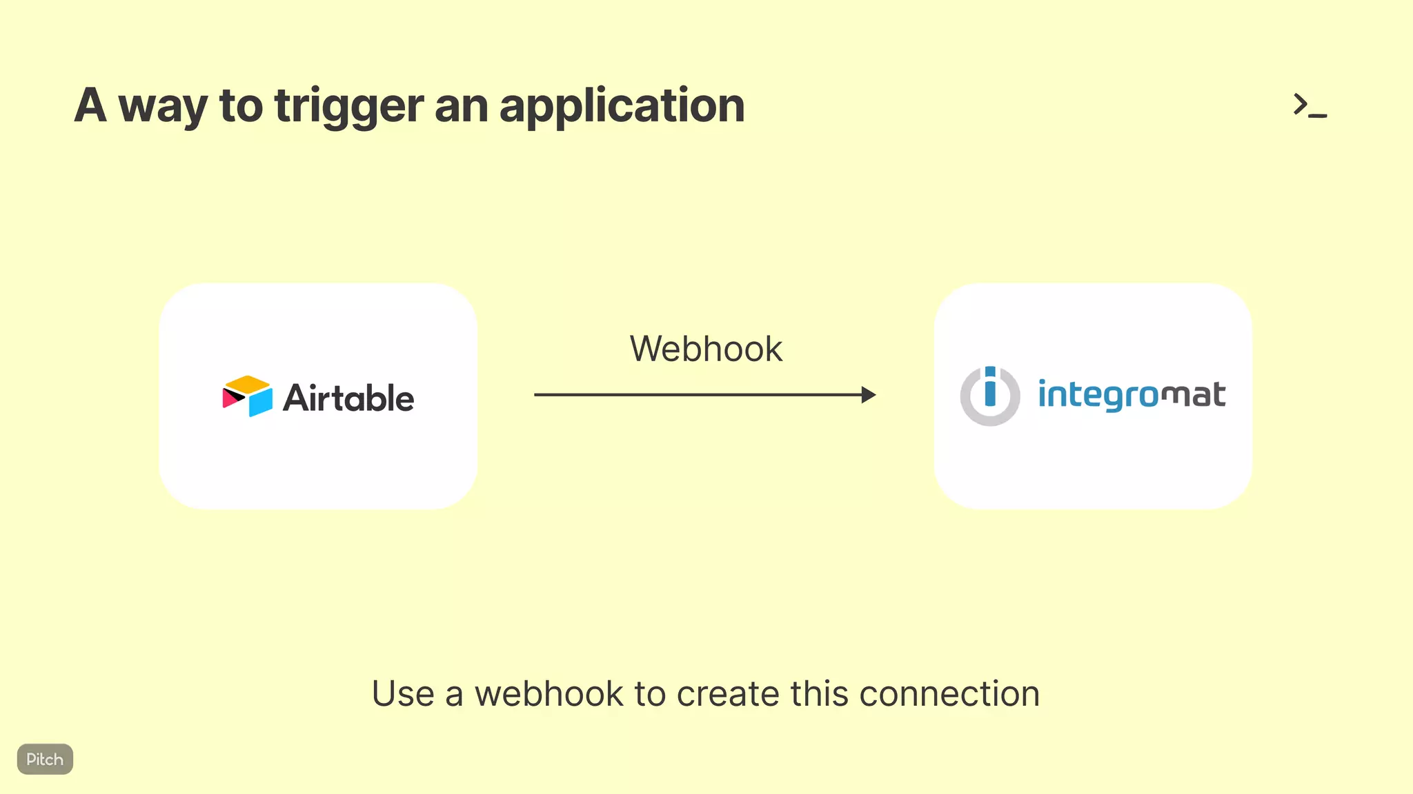 Awaytotriggeranapplication
Webhook
Useawebhooktocreatethisconnection