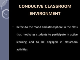 Seminar 2 changing classroom environment | PPT