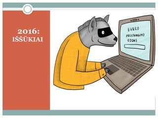 2016:
IŠŠŪKIAI
 