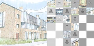 A0                              B1                           C1
                 veranderen                       uitbouw                     veranderen
               uiterlijk optie 1                  voorzijde                 uiterlijk optie 1




   A1                                B2                          C2
  optie A0 +                        uitbouw                     toevoegen
toevoegingen                       achterzijde                    galerij




                    A2                              B3
                 veranderen                       vergroten
               uiterlijk optie 2                   balkon




                                     B4
                                   toevoegen
                                      erker




                                                    B5
                                                  toevoegen
                                                 frans balkon




                                     B6
                                   bewoonbare
                                     zolder
 