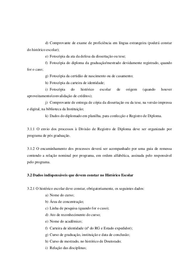 3 016 - normas para registro de diploma
