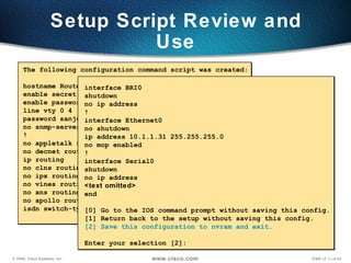 operating and configuring cisco a cisco IOS device | PPT