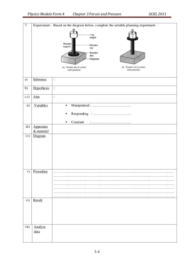 3.0 forces and pressure