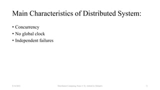 Fundamental Concept of Distributed Computing | PPTX | Computer ...