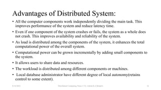 Fundamental Concept of Distributed Computing | PPTX | Computer ...
