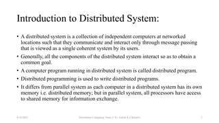 Fundamental Concept of Distributed Computing | PPT