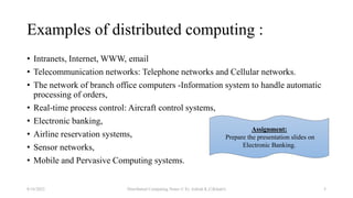 Fundamental Concept of Distributed Computing | PPTX | Computer ...