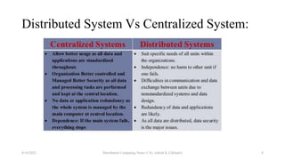 Fundamental Concept of Distributed Computing | PPTX | Computer ...