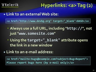 HTML Fundamentals | PPT