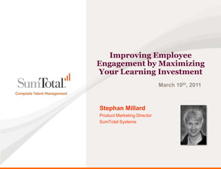 Improve Employee Engagement by Maximizing Your Learning Investment
