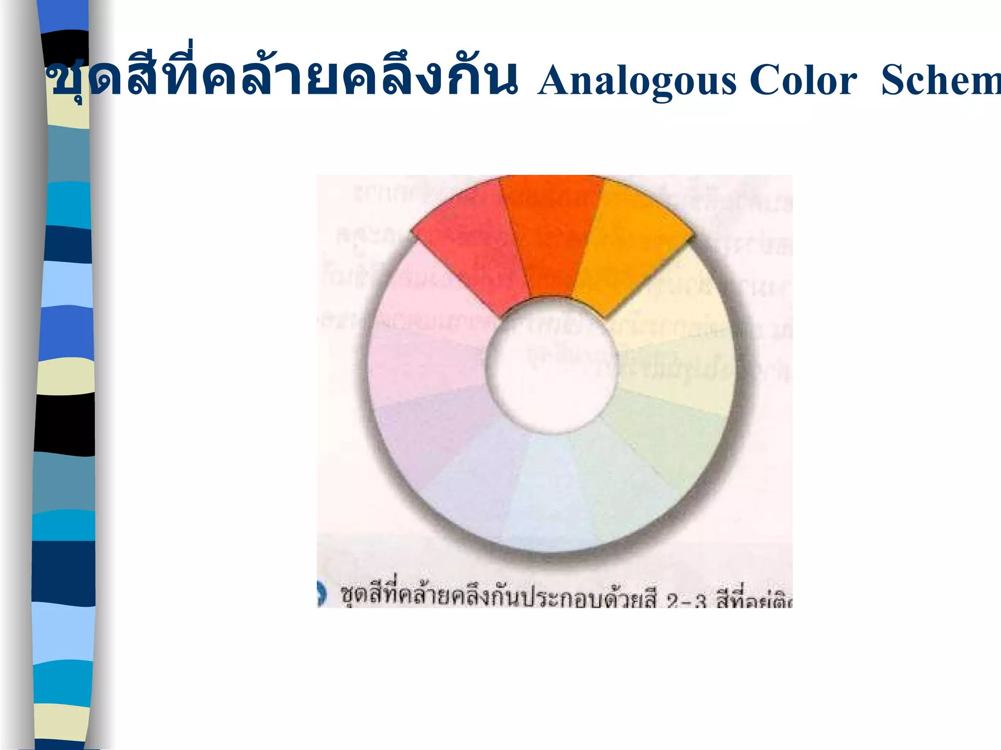ชุดสีที่คล้ายคลึงกัน  Analogous Color  Scheme 