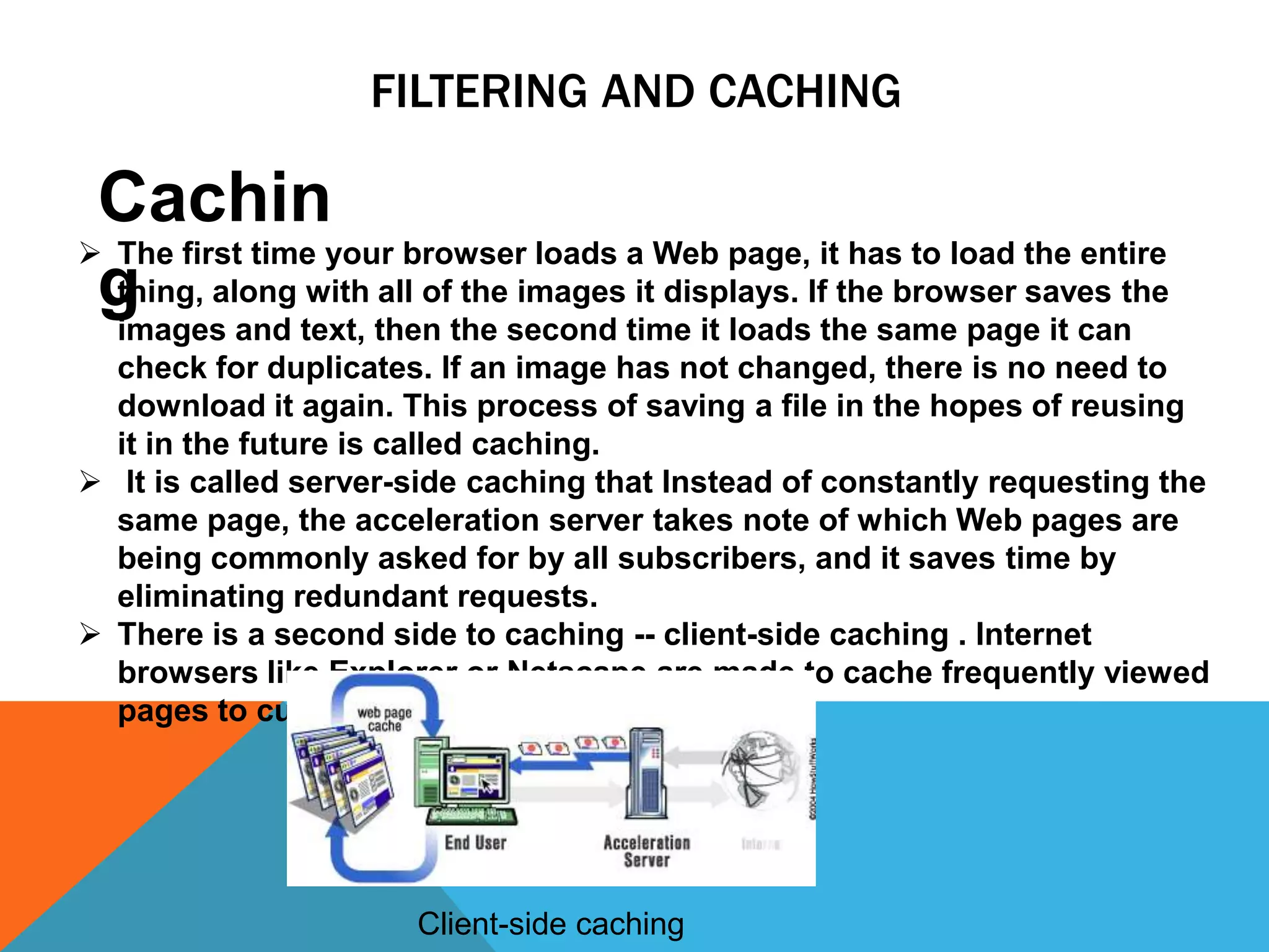 The key element of High-speed Dial-up Workshow a typical acceleration server compresses different file typesFor text files, including the HTML text of a Web page and the text in an e-mail      message, the acceleration server compresses the text on the fly and sends it down your modem line. Typically, text will compress at least 50 percent using on-the-fly techniques.For image files, including GIF and JPG images on Web pages as well as many      banner ads, the acceleration server reads the image from the Web site and recompresses it to reduce its size.Typically, the image file size shrinks      anywhere from 50 percent to 90 percent in the process.In many other files, including video files, Zip files and MP3music  files ,    compression has already taken place. For example, an MP3 file is already    one-tenth the size of the original track on the CD . It is not possible to compress     the file any further in a quick way.　