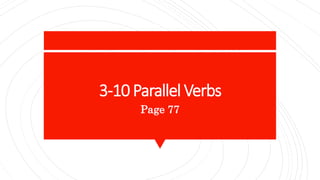 3-10 Parallel Verbs
Page 77
 
