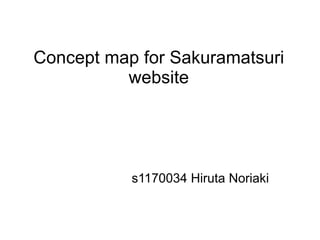 Concept map for Sakuramatsuri
          website




           s1170034 Hiruta Noriaki
 