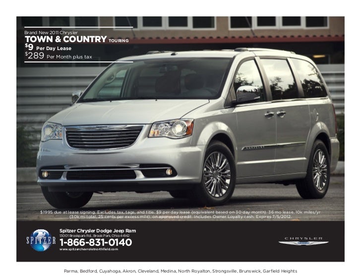 2011 chrysler town and country van