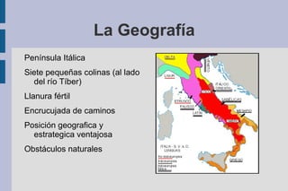 La Geografía Península Itálica
