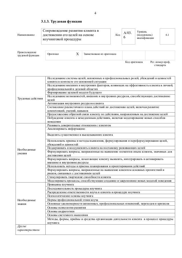 Трудовая функция водителя автомобиля