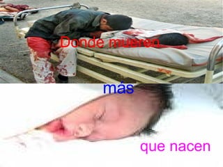 Donde mueren más que nacen