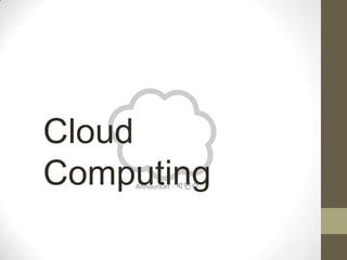 Cloud
Computing
    Announcer - 박인수
 