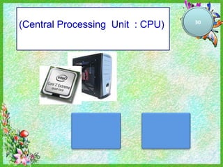 30
(Central Processing Unit : CPU)
 