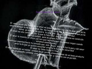 Sentimiento el amor
 