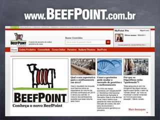 [Palestra] Miguel Cavalcanti: Tendências do mercado do boi e carne bovina - II BeefPoint Marketing Dinner