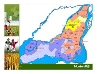 Une volonté d’accessibilité
               aux jeunes
     • 19 arrondissements de la Ville de Montréal
     • 3 territoires sportifs
     • Tarifs privilégiés et heures réservées
     • Programme (s) pour les moins bien nantis



10
 