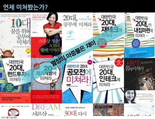 언제$미쳐봤는가?




                           재미
                      물은
                    마중
               정의
              열




13   3   21
 