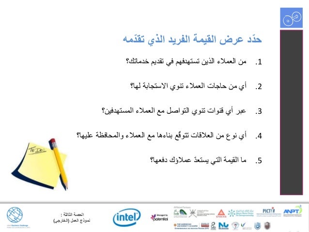 3 نموذج العمل الخارجي
