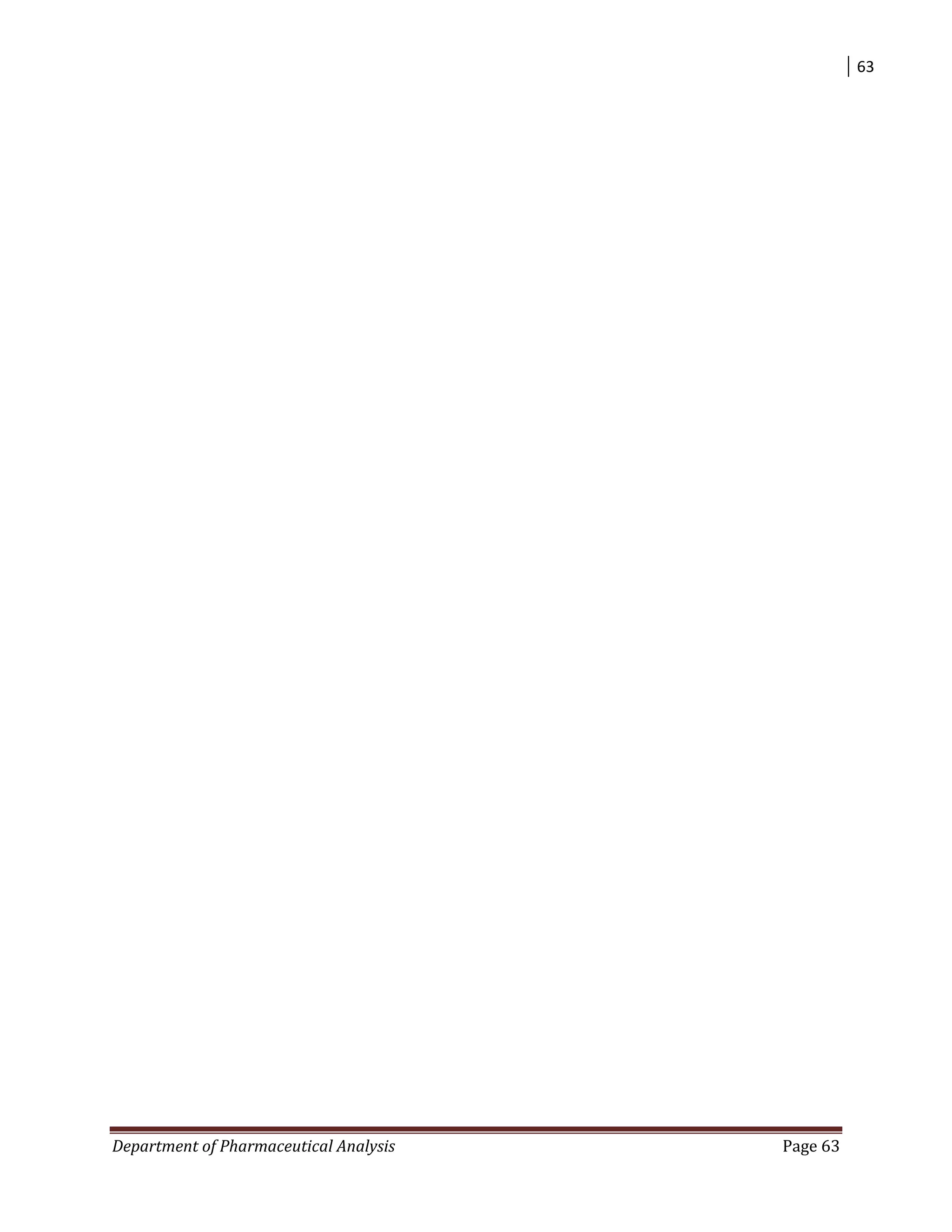 63
Department of Pharmaceutical Analysis Page 63
 