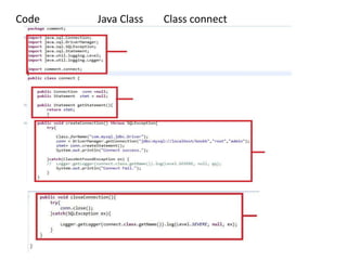 Code Java Class Class connect
 