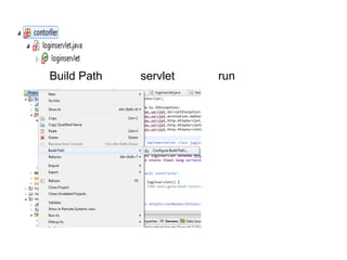 Build Path servlet run
 
