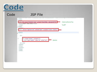 Code JSP File
 