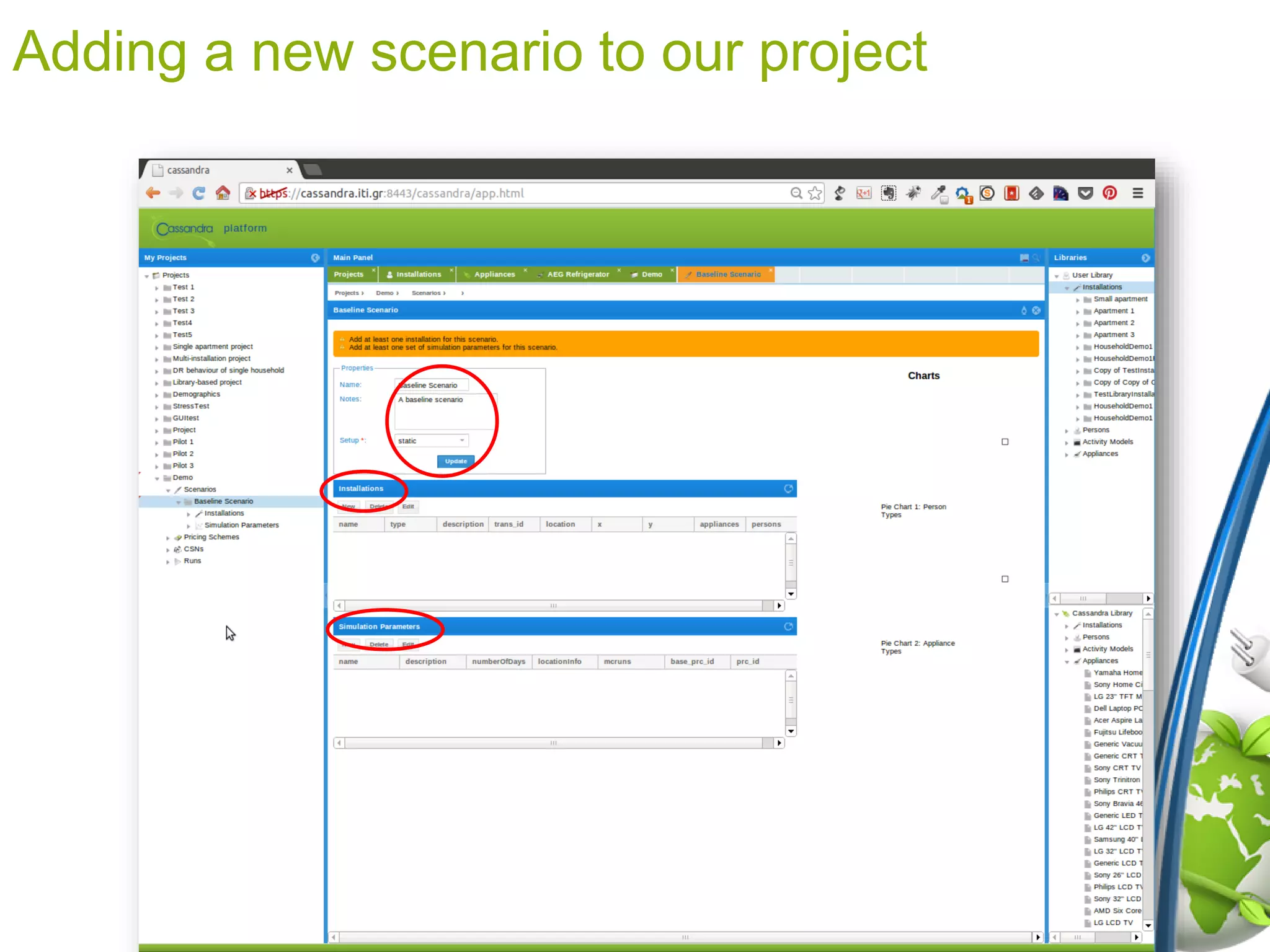 Adding a new scenario to our project
 