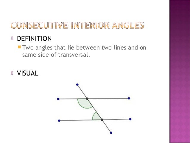 3 1 Identify Paris Of Lines And Angles