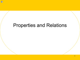 Properties and Relations
1
 