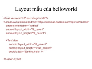 3.thiet ke giao dien tren android | PPT