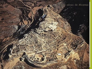 Vista aérea de Micenas

 