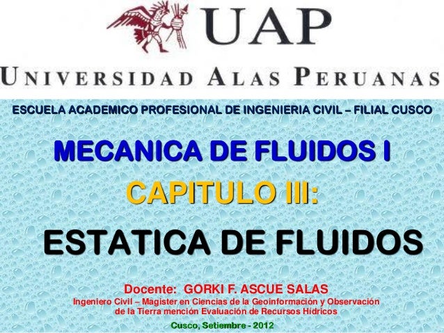 Ecuaci n fundamental de la est tica de fluidos