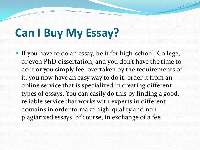 Quality custom essay
