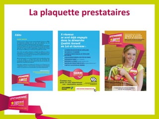 La plaquette prestataires

 