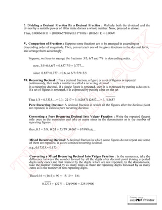 3 Decimal Fractions Pdf