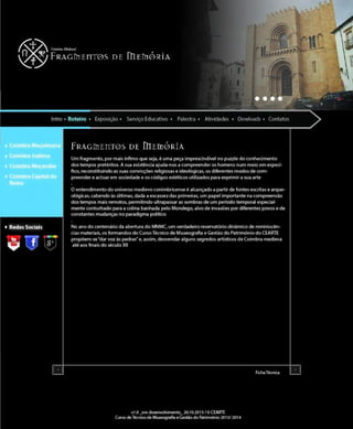 Layout site Coimbra medieva