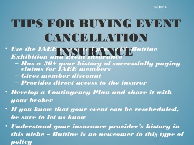 Event Cancellation Insurance