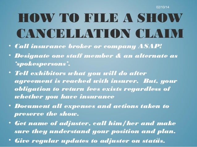 Event Cancellation Insurance